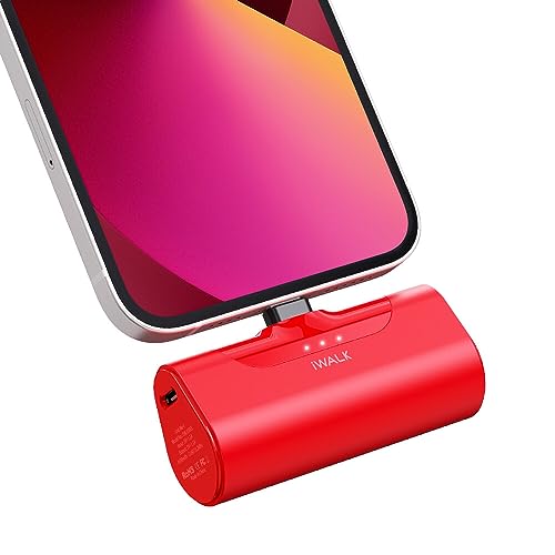 iWALK Power Bank 4500mAh, klein Tragbares Powerbank Tragbar und Kompakte Handy Ladegerät Mini Externer Akku Kompatibel mit iPhone 14,14 Pro Max,13,13 Pro Max,12,12 Mini,12 Pro,11,XS,XR, 8, 8 Plus,7, 6 von iWALK