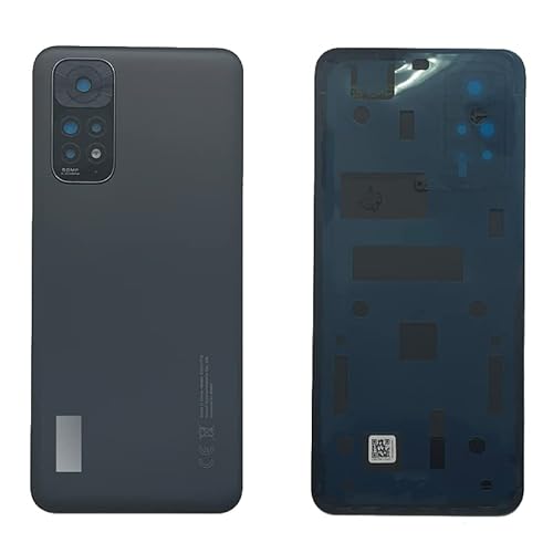 iYAiYO Batterieabdeckung hinten mit Kameralinse für Xiaomi Redmi Note 11 Ersatzteil des Gehäuses hinten mit vorinstalliertem Kleber - Grau von iYAiYO