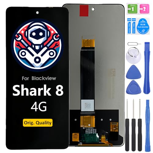iYAiYO Bildschirm Ersatz Display LCD Touch Screen für Blackview Shark 8 Original Vormontiertes Display Mit Werkzeug von iYAiYO