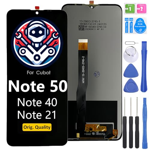 iYAiYO Bildschirm Ersatz Display LCD Touch Screen für Cubot Note 50 Original Vormontiertes Display Mit Werkzeug iYAiYO Bildschirm Ersatz Display LCD Touch Screen für Cubot Note 50 Original Vormontiertes Display Mit Werkzeug von iYAiYO