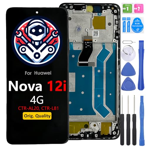 iYAiYO Bildschirm Ersatz Display LCD Touch Screen für Huawei Nova 12i Original mit Rahmen Vormontiertes Display Mit Werkzeug von iYAiYO