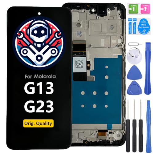 iYAiYO Bildschirm Ersatz Display LCD Touch Screen für Motorola Moto G13 Original mit Rahmen Vormontiertes Display Mit Werkzeug iYAiYO Bildschirm Ersatz Display LCD Touch Screen für Motorola Moto G13 Original mit Rahmen Vormontiertes Display Mit Werkzeug von iYAiYO