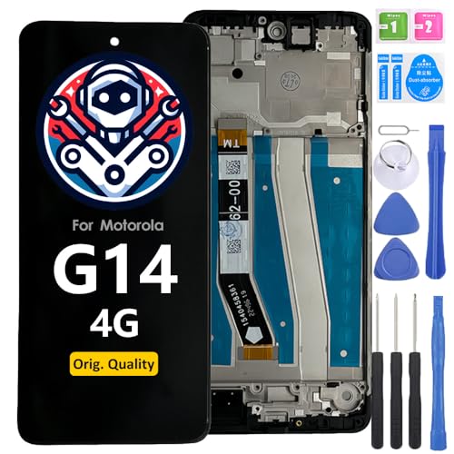 iYAiYO Bildschirm Ersatz Display LCD Touch Screen für Motorola Moto G14 Original mit Rahmen Vormontiertes Display Mit Werkzeug iYAiYO Bildschirm Ersatz Display LCD Touch Screen für Motorola Moto G14 Original mit Rahmen Vormontiertes Display Mit Werkzeug von iYAiYO