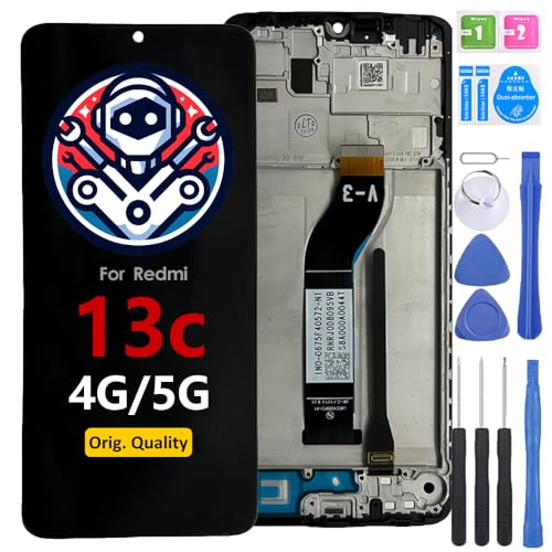 iYAiYO Bildschirm Ersatz Display LCD Touch Screen für Redmi 13C 4G Original mit Rahmen Vormontiertes Display Mit Werkzeug iYAiYO Bildschirm Ersatz Display LCD Touch Screen für Redmi 13C 4G Original mit Rahmen Vormontiertes Display Mit Werkzeug von iYAiYO