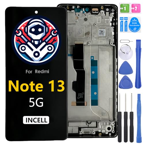 iYAiYO Bildschirm Ersatz Display LCD Touch Screen für Redmi Note 13 5G incell mit Rahmen Vormontiertes Display Mit Werkzeug iYAiYO Bildschirm Ersatz Display LCD Touch Screen für Redmi Note 13 5G incell mit Rahmen Vormontiertes Display Mit Werkzeug von iYAiYO