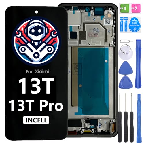 iYAiYO Bildschirm Ersatz Display LCD Touch Screen für Xiaomi 13T incell mit Rahmen Vormontiertes Display Mit Werkzeug iYAiYO Bildschirm Ersatz Display LCD Touch Screen für Xiaomi 13T incell mit Rahmen Vormontiertes Display Mit Werkzeug von iYAiYO