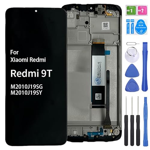 iYAiYO Display für Redmi 9T M2010J19SG, M2010J19SY LCD Bildschirm Ersatz Touchscreen Digitizer Display Ersatzbildschirm mit Rahmen - Schwarz iYAiYO Display für Redmi 9T M2010J19SG, M2010J19SY LCD Bildschirm Ersatz Touchscreen Digitizer Display Ersatzbildschirm mit Rahmen - Schwarz von iYAiYO