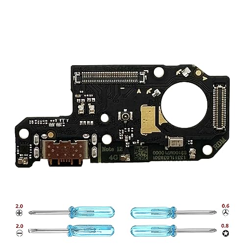 iYAiYO Dock Connector für Redmi Note 12 4G 23021RAAEG, 23021RAA2Y, 23027RAD4I, 23028RA60L Ladebuchse Dock Charging Ersatz mit Installationswerkzeug von iYAiYO
