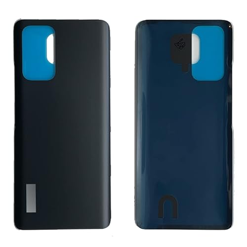 iYAiYO Glasdeckel für Xiaomi Redmi Note 10 PRO M2101K6G, M2101K6R Ersatzteil für Gehäuse, hinten mit vorinstalliertem Aufkleber, schwarz von iYAiYO