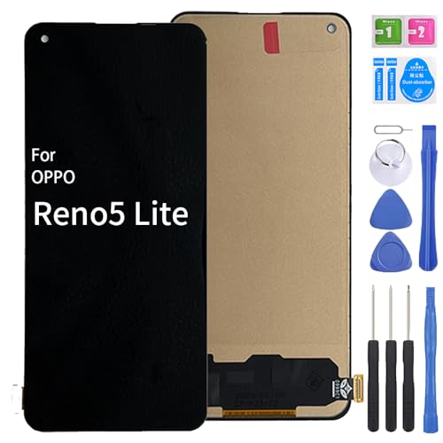 iYAiYO Incell Display Digitizer Touchscreen Ersatzteil kompatibel mit Oppo Reno 5 Lite CPH2205 Bildschirm komplett mit Werkzeugen - Schwarz iYAiYO Incell Display Digitizer Touchscreen Ersatzteil kompatibel mit Oppo Reno 5 Lite CPH2205 Bildschirm komplett mit Werkzeugen - Schwarz von iYAiYO