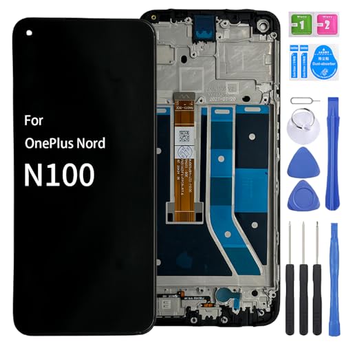 iYAiYO LCD-Display, Digitalisierer, Touchscreen, Ersatzteil kompatibel mit OnePlus Nord N100 BE2013 BE2015 BE2011 BE2012, kompletter Bildschirm mit Rahmen, Schwarz iYAiYO LCD-Display, Digitalisierer, Touchscreen, Ersatzteil kompatibel mit OnePlus Nord N100 BE2013 BE2015 BE2011 BE2012, kompletter Bildschirm mit Rahmen, Schwarz von iYAiYO