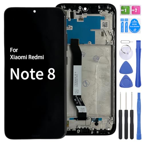 iYAiYO LCD-Bildschirm Digitalisierer Touchscreen Ersatz kompatibel mit Redmi Note 8 M1908C3JH, M1908C3JG kompletter Bildschirm mit Rahmen-Schwarz iYAiYO LCD-Bildschirm Digitalisierer Touchscreen Ersatz kompatibel mit Redmi Note 8 M1908C3JH, M1908C3JG kompletter Bildschirm mit Rahmen-Schwarz von iYAiYO