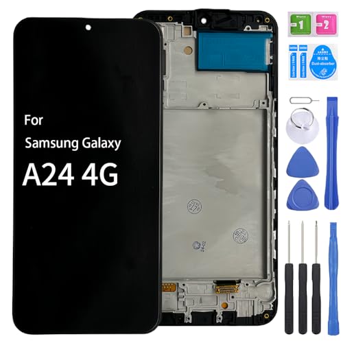 iYAiYO LCD-Display, Digitalisierer, Touchscreen, Ersatzteil kompatibel mit Samsung A24 4G SM-A245F Incell kompletter Bildschirm mit Rahmen-Schwarz iYAiYO LCD-Display, Digitalisierer, Touchscreen, Ersatzteil kompatibel mit Samsung A24 4G SM-A245F Incell kompletter Bildschirm mit Rahmen-Schwarz von iYAiYO