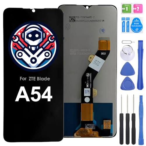 iYAiYO LCD-Display, Digitalisierer, Touchscreen, Ersatzteil kompatibel mit ZTE Blade A54, kompletter Bildschirm mit Werkzeugen, Schwarz iYAiYO LCD-Display, Digitalisierer, Touchscreen, Ersatzteil kompatibel mit ZTE Blade A54, kompletter Bildschirm mit Werkzeugen, Schwarz von iYAiYO