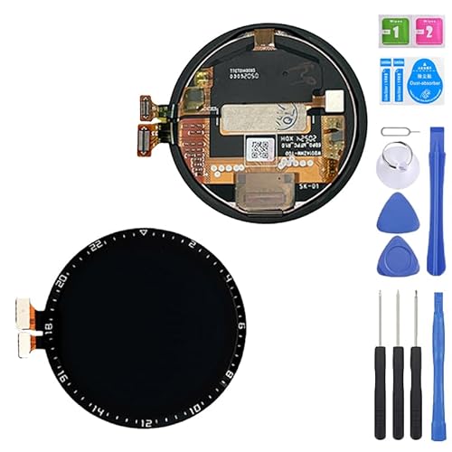iYAiYO OLED-Display Digitalisierer Touchscreen Ersatzteil kompatibel mit Huawei Watch Gt2 46 mm LTN-B19, DAN-B19 kompletter Bildschirm mit Werkzeugen, Schwarz von iYAiYO