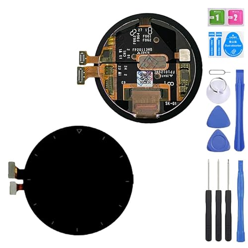 iYAiYO OLED-Display, Digitalisierer, Touchscreen, Ersatzteil kompatibel mit Huawei Watch Gt2 Pro VID-B19, kompletter Bildschirm mit Werkzeugen, Schwarz von iYAiYO