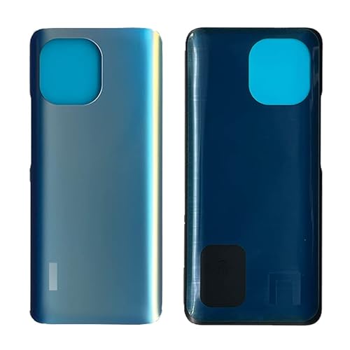iYAiYO Rückdeckel Glas für Xiaomi Mi 11 M2011K2C, M2011K2G Ersatzteil des Gehäuses Batterieabdeckung hinten mit vorinstalliertem Aufkleber-Blau von iYAiYO