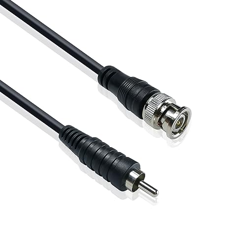 iYueMps 3m Koaxialkabel BNC Stecker auf Cinch Stecker Verlängerungskabel CCTV Video Kabel Phono-Stecker-Anschlusskabel Reine Kupferleiter für SDI Koax von iYueMps