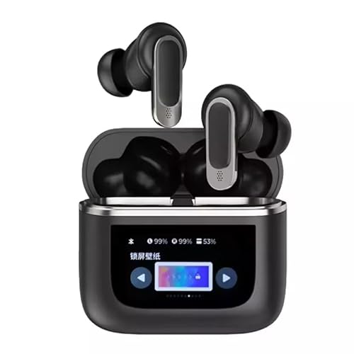iZAD Bluetooth Kopfhörer Touch-Screen mit ANC+ENC-Ohrhörer mit Bildschirm -Geräuschunterdrückung, von iZAD
