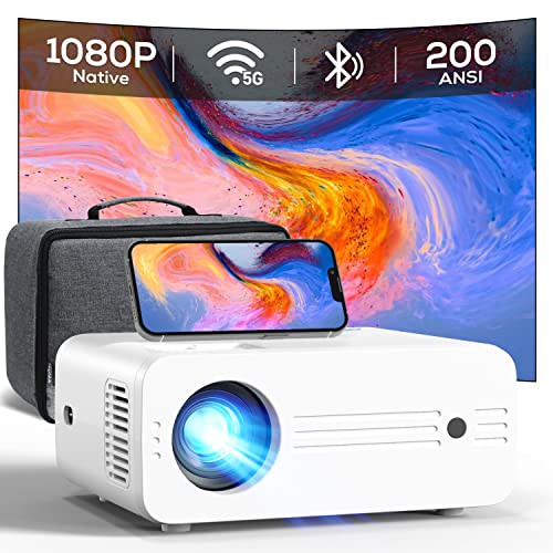 Video-Beamer, 5G WiFi Bluetooth Beamer mit Tasche, Full HD 1080P 200 ANSI Unterstützt 4K, iZEEKER Heimkino Projektor und 300'' Display, 75% Zoom Kompatibel mit iOS/Android/HDMI/USB/TV Stick/PS5 Video-Beamer, 5G WiFi Bluetooth Beamer mit Tasche, Full HD 1080P 200 ANSI Unterstützt 4K, iZEEKER Heimkino Projektor und 300'' Display, 75% Zoom Kompatibel mit iOS/Android/HDMI/USB/TV Stick/PS5 von iZEEKER