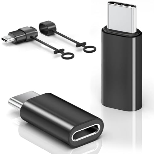 Lightning auf USB C Adapter, 2 Stück 27W Adapter Lightning auf USB C für PD Schnellladung für iPhone 16 15 Serie, Galaxy S24/S23, MacBook Pro/Air, iPad und andere Typ C Geräte, Nicht für Audio/OTG Lightning auf USB C Adapter, 2 Stück 27W Adapter Lightning auf USB C für PD Schnellladung für iPhone 16 15 Serie, Galaxy S24/S23, MacBook Pro/Air, iPad und andere Typ C Geräte, Nicht für Audio/OTG von iacgnefeix