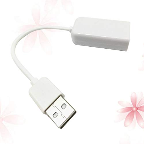 ibasenice 0 USB Externe soundkarte USB zu Audio mic Adapter Audio Splitter für 3 5mm Stereo kopfh?rer und mikrofon für lautsprecherbox Laptop Tablet Computer (wei?) USB 3D Soundkarte von ibasenice