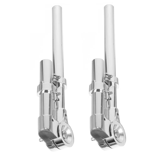 ibasenice 1 Paar Trommelwasserrohraufhängung Teil Eines Schlaginstruments Ständer Für Tom Drum Tom-drum-halterung Drum-display-hardware Drum-rack-hardware Schlagzeug Gestell Silver Metall von ibasenice