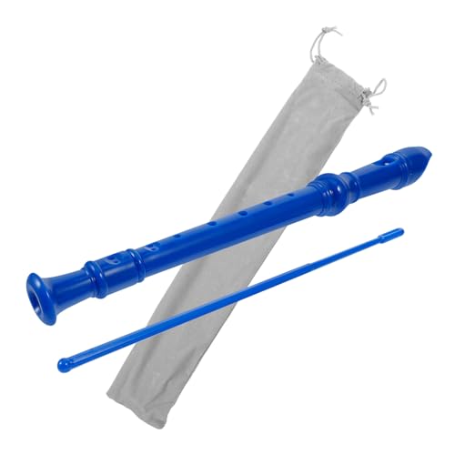 ibasenice 1 Satz Klarinette Mundharmonika Tenor Rekorder Instrument Musical Bausatz Dudelsack Soprane Audio- Musik Kinderspielzeug Blue Flanell von ibasenice