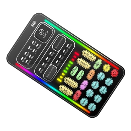 ibasenice 1 Satz Mini-soundkarte Computerklang Stimmwechsler Für Erwachsene Voice-Changer-mikrofon Mini-soundwechsler Sprachwechsler Für Telefon Multitools Kind Handy Plastik Hähnchen Essen von ibasenice