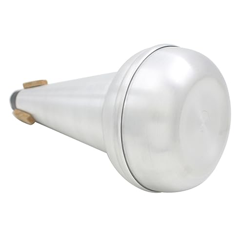 ibasenice 1 Stück Posaunen-Stummschaltung Musikinstrument Dämpfer Tenor Posaune Dämpfer Tenor Posaune Stummschaltung für Posaune Musikinstrument stumm lange Trompete Silver von ibasenice