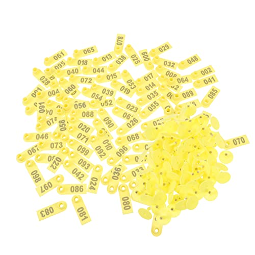 ibasenice 100 Stück Unterschreiben Sie mit dem Wort Ohr nummerierte Ohrmarken für Schafe Ohrhörer Kuh Tieridentifikations-Ohrmarken für Rinder Lamm-Ohrmarke Plastik Yellow ibasenice 100 Stück Unterschreiben Sie mit dem Wort Ohr nummerierte Ohrmarken für Schafe Ohrhörer Kuh Tieridentifikations-Ohrmarken für Rinder Lamm-Ohrmarke Plastik Yellow von ibasenice