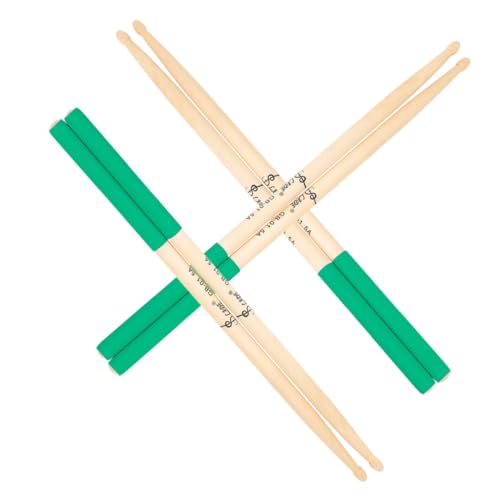 ibasenice 3 Paare Ahornstangen Hickory Tipp Trommelstöcke Erwachsene Marschieren Anfänger Zubehör Für Trommeln Percussion-drum-tool Perkussionszubehör Für Musikinstrumente Green von ibasenice