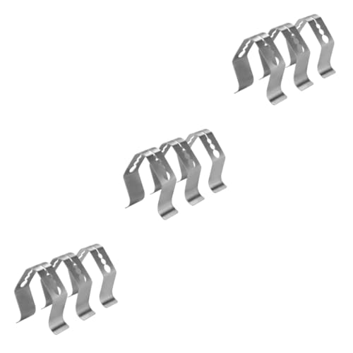ibasenice 3 Sätze Sicherungsclip Outdoor Kochthermometer Grillalarm Smoker Temp Probe Smoker Probe Clip Sondenclips Für Fleischclips Holzkohlegrill Kit Edelstahl Silber 3 STÜCKE * 3 von ibasenice