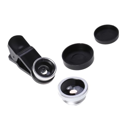 ibasenice 3 in 1 Universal Telefon Kamera Objektiv Kit- 180 ° Fisheye Objektiv 0. 67X Makro Objektiv 0. 67X Weitwinkel Objektiv Handy Objektiv Kits Kompatibel mit Und Die Meisten von ibasenice