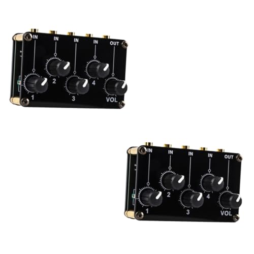 ibasenice 4 Stereo-Line-Mixer Mixer-Audio Audio- Mischen Mini Live-Sound-Mixer Audiomischer Mixer-System Leiterplatte Black ibasenice 4 Stereo-Line-Mixer Mixer-Audio Audio- Mischen Mini Live-Sound-Mixer Audiomischer Mixer-System Leiterplatte Black von ibasenice
