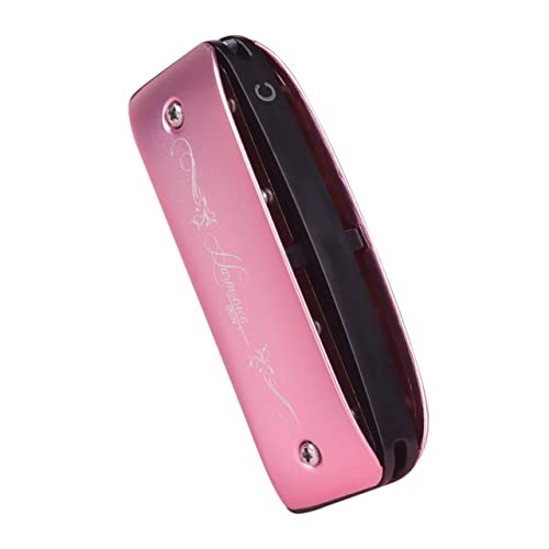 ibasenice 7 Mundharmonika Pfeife Posaune Harfe Okarina Instrument Instrumente Band Saxophon Schlüssel Musik Klarinette Tasche Trompete Magnesium Aluminium Legierung Rosa von ibasenice