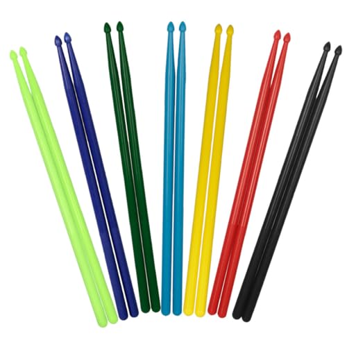 ibasenice 7 Paar Nylon-drumsticks Grip 5a Bunte Drumsticks Für Schlagzeug Für Anfänger Und Profis ibasenice 7 Paar Nylon-drumsticks Grip 5a Bunte Drumsticks Für Schlagzeug Für Anfänger Und Profis von ibasenice