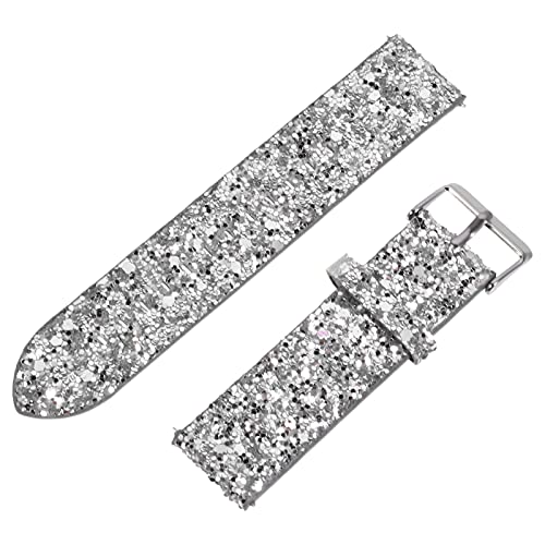 ibasenice Armbanduhr Glitter Uhr Band Ersatz Leder Bling Shiney Smartwatch Bands Strap Armband Armbänder Kompatibel mit Uhr 3/4/ 5 22Mm Silber Damenarmbanduhren ibasenice Armbanduhr Glitter Uhr Band Ersatz Leder Bling Shiney Smartwatch Bands Strap Armband Armbänder Kompatibel mit Uhr 3/4/ 5 22Mm Silber Damenarmbanduhren von ibasenice