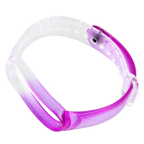 ibasenice Intelligentes Uhrenarmband Uhrenarmbänder Quick Release Soft Ersatz Uhrenarmb?nder Kompatibel für Mi Band 5 Lila Intelligente Uhrenarmbänder von ibasenice