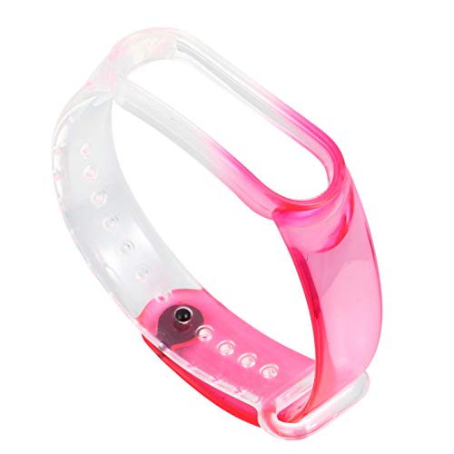 ibasenice Quick Release Soft Ersatz Uhrenarmb?nder Kompatibel für Mi Band 5 Rosy4 Uhrenarmbänder von ibasenice