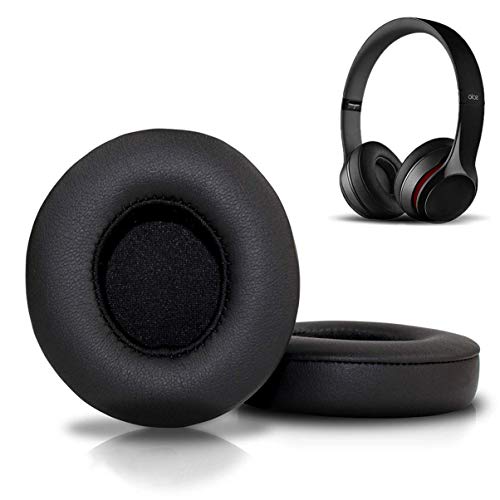 ibasenice Solo 2 & 3 Ohrpolster Ersatz - Memory-Foam-Ersatz-Ohrpolster drahtloser Kopfhörer deckt Headset Pads earpads Kissen kompatibel für Solo 3 Solo 2 (schwarz) von ibasenice