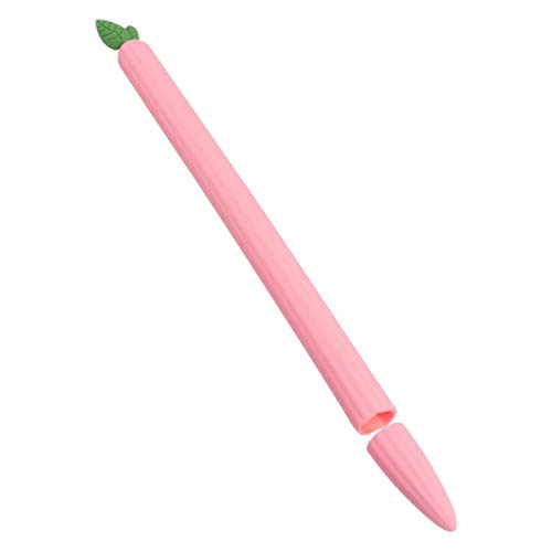 Stylus-hülle Stylus-stiftabdeckung Aus Silikon Stift Stiftetui Stylus-stiftkappe Süßer Stiftschutz Eingabestift-zubehör Stift Stifthülle Kind Stifthalter Karotte Kieselgel von ibasenice