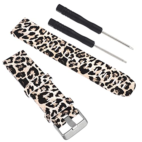 ibasenice Weiche Silikon Quick Release Riemen Komfortable Uhr Band Ersatz Armband Uhr Armband Kompatibel Für 935 Fenix 5 Plus Leopard ibasenice Weiche Silikon Quick Release Riemen Komfortable Uhr Band Ersatz Armband Uhr Armband Kompatibel Für 935 Fenix 5 Plus Leopard von ibasenice