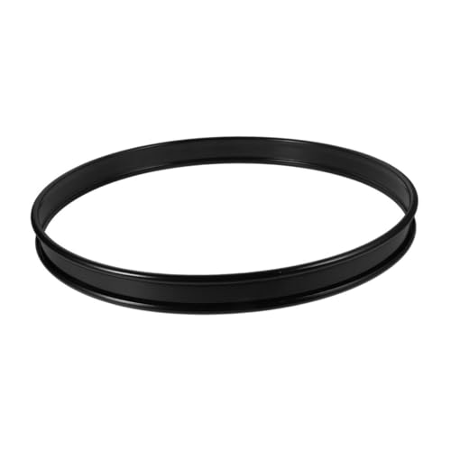 ibasenice eine Seite Snare Drum Lugs Trommel Zubehör Drums Zubehörteile Dämpfungspads der Drum Sound Tom Drum Hoop Tamburin Snare-Drum-Ring Drum Sound Control Pads Trommelschutz Eisen Black von ibasenice