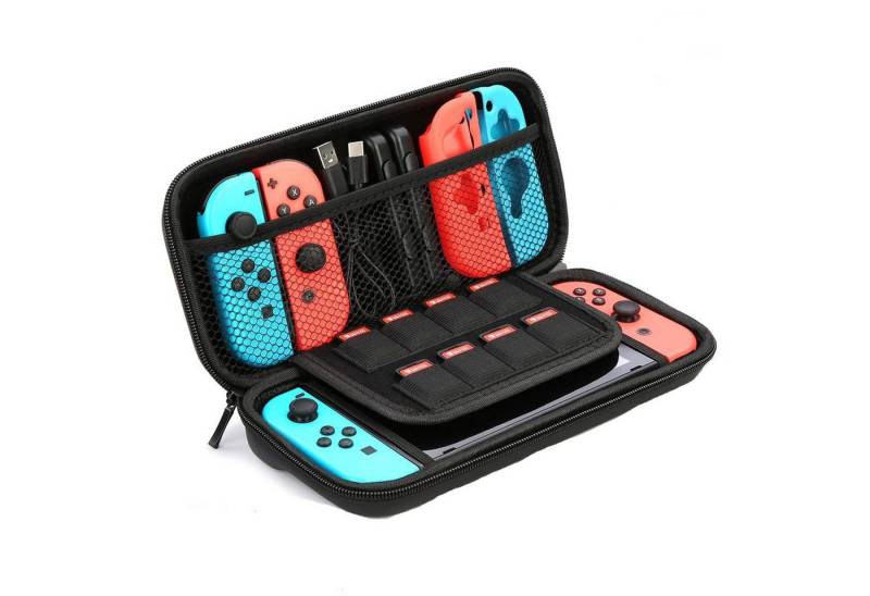 ibettertec Switch-Controller, für Nintendo Switch OLED Switch-Controller Nintendo-Controller (9-in-1Tragetasche für Spielekonsolen-Tasche, HD-Displayschutzfolien für Nintendo Switch) von ibettertec