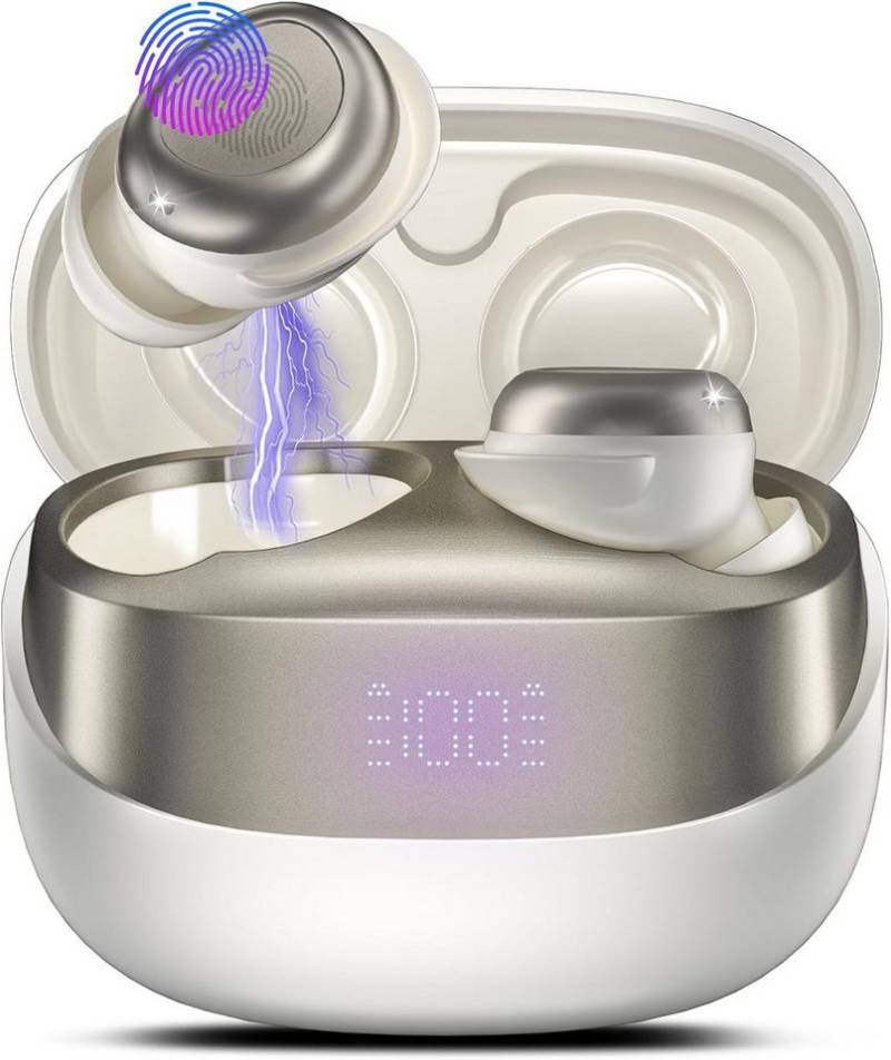 ibettertec Bluetooth Kopfhörer, In Ear Ohrhörer, Bluetooth 5.4 wireless In-Ear-Kopfhörer (Reduzierung des Anrufrauschens und Intelligente Bassoptimierung, HiFi Stereo, ENC Noise Cancelling Earbuds, 40 Std Laufzeit, IP54 Wasserdichte Kabellose Sport Bluetooth Kopfhörer, für Übung, Büro und Langzeitgebrauc) von ibettertec