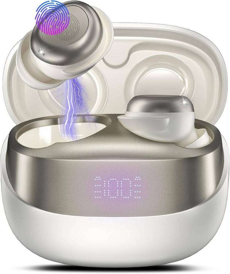 ibettertec Bluetooth Kopfhörer, In Ear Ohrhörer, Bluetooth 5.4 wireless wireless In-Ear-Kopfhörer (Reduzierung des Anrufrauschens und Intelligente Bassoptimierung, HiFi Stereo, ENC Noise Cancelling Earbuds, 40 Std Laufzeit, IP54 Wasserdichte Kabellose Sport Bluetooth Kopfhörer, für Übung, Büro und Langzeitgebrauc) von ibettertec