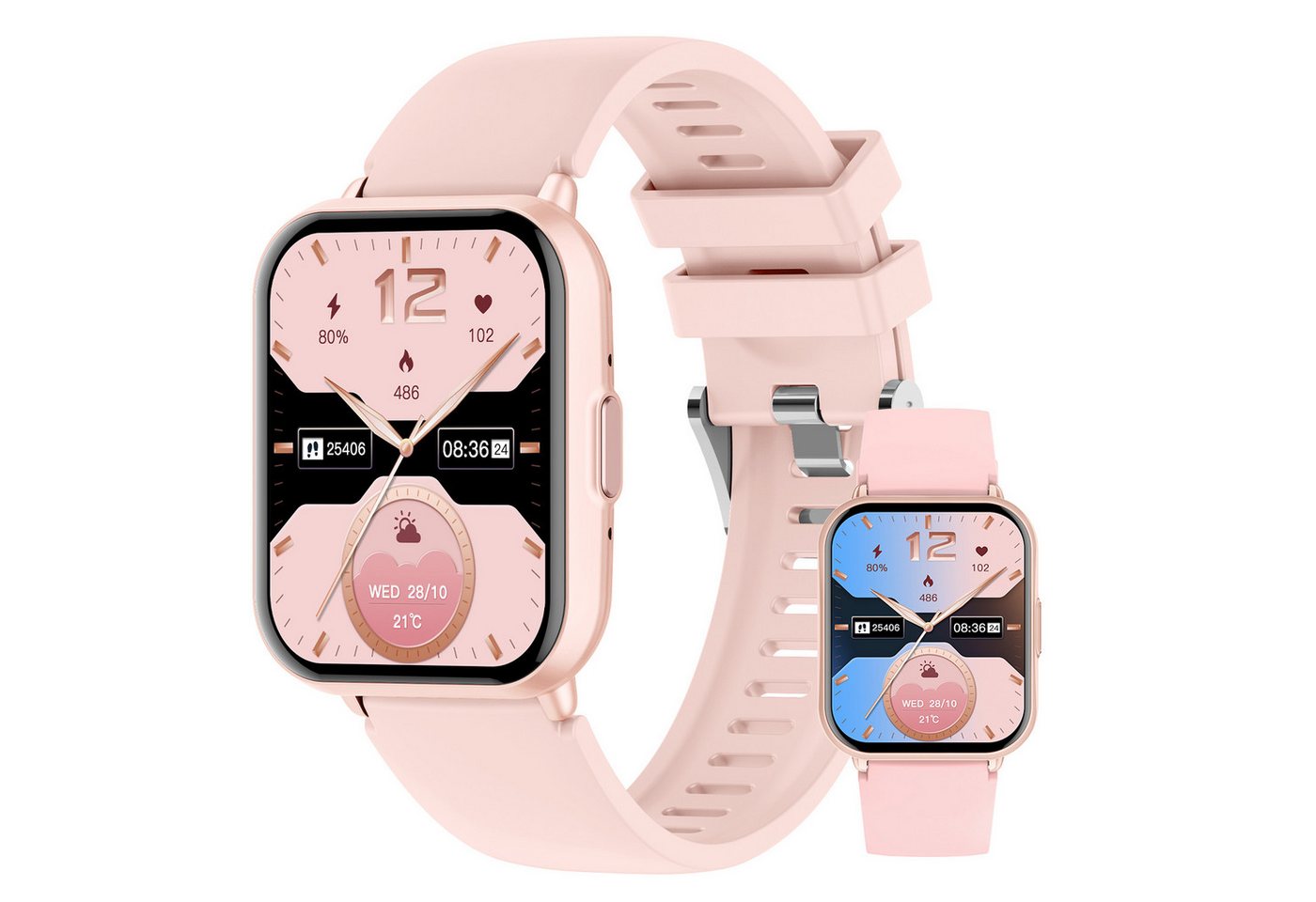 ibettertec Smartwatch Damen Herren, 1,83" HD Touch Fitnessuhr mit Telefonfunktion Smartwatch 120+Sportmodi Smart Watch Fitness Tracker Uhr mit, Pulsmesser Schlafmonitor Schrittzähler Musiksteuerung, Aktivitätstracker, 1ATM Wasserdicht Sportuhr für iOS Android ibettertec Smartwatch Damen Herren, 1,83" HD Touch Fitnessuhr mit Telefonfunktion Smartwatch 120+Sportmodi Smart Watch Fitness Tracker Uhr mit, Pulsmesser Schlafmonitor Schrittzähler Musiksteuerung, Aktivitätstracker, 1ATM Wasserdicht Sportuhr für iOS Android von ibettertec
