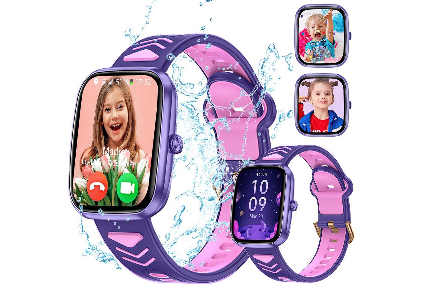ibettertec Kinder Smartwatch für Jungen und Mädchen Smartwatch (IP68 wasserdichte Fitness Aktivitäts Tracker Uhr,Herzfrequenz Schlafmonitor,20+ Sportmodi,Schrittzähler,Wecker,Kindergeschenke für Teenager ab 5 Jahren cm) ibettertec Kinder Smartwatch für Jungen und Mädchen Smartwatch (IP68 wasserdichte Fitness Aktivitäts Tracker Uhr,Herzfrequenz Schlafmonitor,20+ Sportmodi,Schrittzähler,Wecker,Kindergeschenke für Teenager ab 5 Jahren cm) von ibettertec