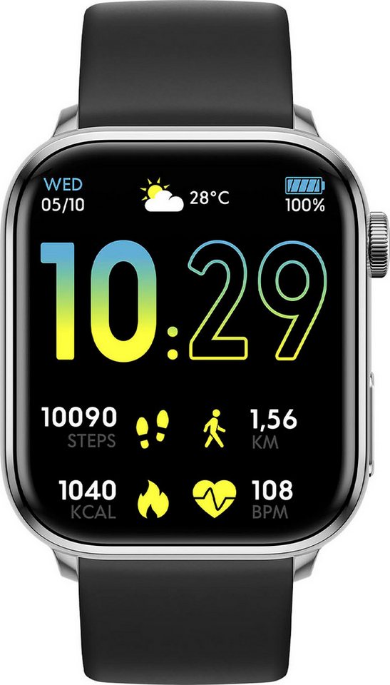 ice-watch ICE smart 2.0 - 1.96 Smartwatch, Armbanduhr, Damenuhr, Herrenuhr, Silikonarmband, Schrittzähler von ice-watch
